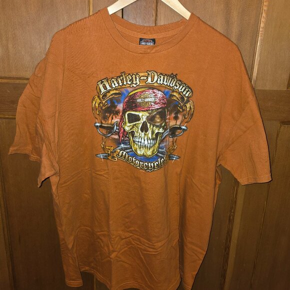 T-shirt Harley Davidson Tampa Fl Marron Taille XL - Occasion Très Bon état - Style Graphic Tee